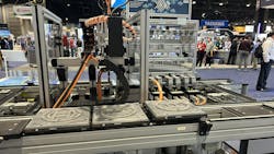 Various Bosch Rexroth components can be brought together to automate handling and other processes as displayed at its exhibit during Automate 2024 to help improve the productivity and efficiency of operations. Various Bosch Rexroth components can be brought together to automate handling and other processes as displayed at its exhibit during Automate 2024 to help improve the productivity and efficiency of operations.