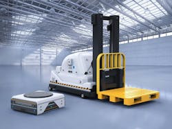Autonomous fork trucks are a huge opportunity area for the mobile robot market as they are a commonly used vehicle for transporting material. Autonomous fork trucks are a huge opportunity area for the mobile robot market as they are a commonly used vehicle for transporting material.