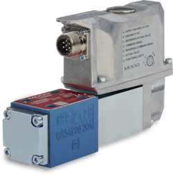 The Moog D936 Series direct operated servo-proportional valve uses electronic feedback to control hydraulic flow in various industrial applications. The Moog D936 Series direct operated servo-proportional valve uses electronic feedback to control hydraulic flow in various industrial applications.