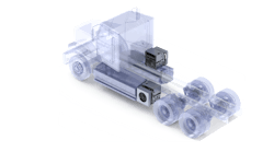 An illustration of a ProDrive ePTO mounted on a truck An illustration of a ProDrive ePTO mounted on a truck