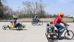 Engineering students race their designs during NFPA Fluid Power Vehicle Challenge Final Competition Engineering students race their designs during NFPA Fluid Power Vehicle Challenge Final Competition