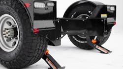 igus TX1 composite bearings are used in the pivot points of the Tow-A-Lift’s front outriggers. igus TX1 composite bearings are used in the pivot points of the Tow-A-Lift’s front outriggers.