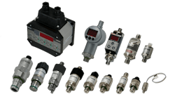 A selection of HYDAC pressure sensors A selection of HYDAC pressure sensors