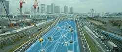A concept of connected vehicles on roadways A concept of connected vehicles on roadways