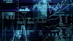 A concept image showing economic data points A concept image showing economic data points