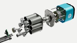 An image of the Domin radial piston pump technology An image of the Domin radial piston pump technology