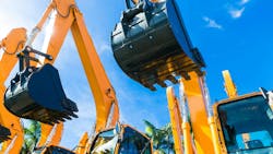 A close up on excavators which are a key machinery market for hydraulics A close up on excavators which are a key machinery market for hydraulics