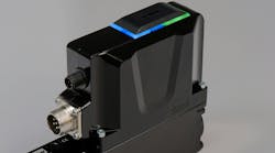 A closeup of an LED display on a Parker Hannifin hydraulic valve provides status information A closeup of an LED display on a Parker Hannifin hydraulic valve provides status information