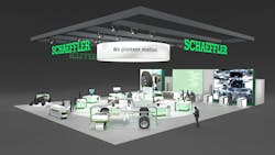 A depiction of the Schaeffler Group exhibit at CES 2025 A depiction of the Schaeffler Group exhibit at CES 2025