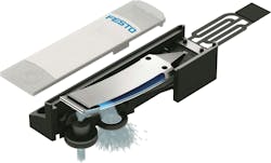 A depiction of air flow from the piezoelectric valves used in Festo's Controlled Pneumatics products A depiction of air flow from the piezoelectric valves used in Festo's Controlled Pneumatics products