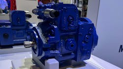 A hydraulic pump on display at CONEXPO A hydraulic pump on display at CONEXPO