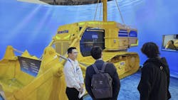 Komatsu concept autonomous underwater bulldozer on display at CES 2025 Komatsu concept autonomous underwater bulldozer on display at CES 2025