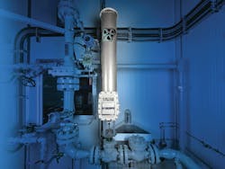 A depiction of the Kinitics Automation KVA38 electric valve actuator in an oil & gas production facility A depiction of the Kinitics Automation KVA38 electric valve actuator in an oil & gas production facility