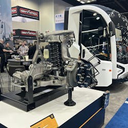 An image of the REE Automotive REEcorner which combines steering, braking and driving technology in a single unit An image of the REE Automotive REEcorner which combines steering, braking and driving technology in a single unit