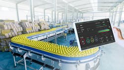 An image depicting use of sensor data paired with AI and ML to improve production processes An image depicting use of sensor data paired with AI and ML to improve production processes