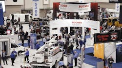 An aerial view of the Work Truck Week exhibit hall An aerial view of the Work Truck Week exhibit hall