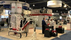 An exhibit of hydraulic components at CONEXPO 2023 An exhibit of hydraulic components at CONEXPO 2023