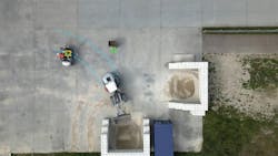 A depiction of a collision avoidance system A depiction of a collision avoidance system