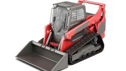An illustration of a compact track loader design An illustration of a compact track loader design