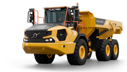 A product image of the Volvo CE A30 Electric articulated hauler A product image of the Volvo CE A30 Electric articulated hauler