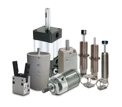 Several actuation and vibration isolation products grouped together Several actuation and vibration isolation products grouped together