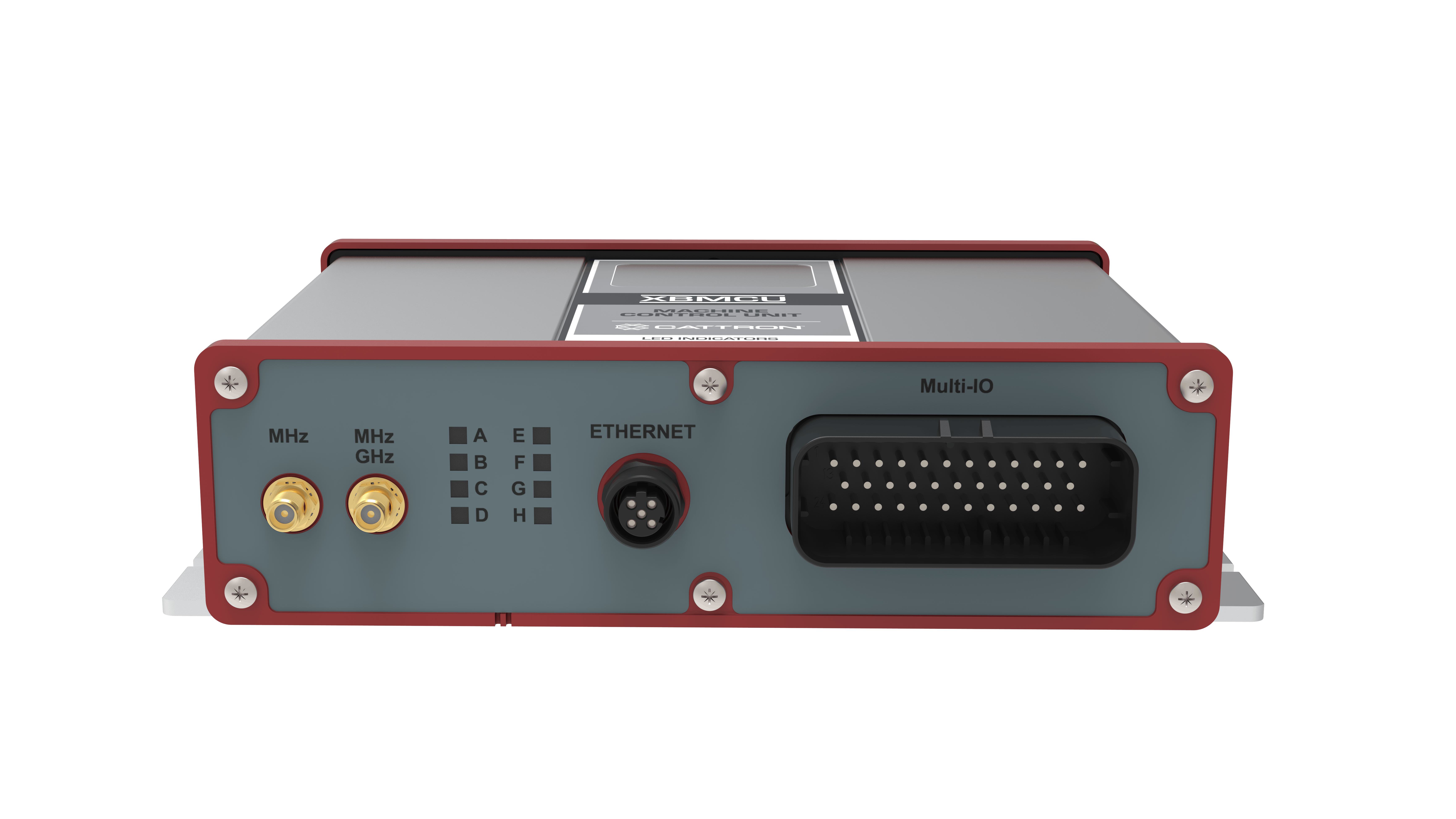 A product image of the Cattron XBMCU machine control unit
