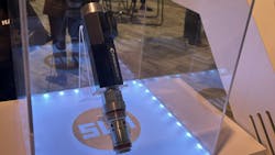 Sun Hydraulics ENERGEN cartridge valve on display at a trade show Sun Hydraulics ENERGEN cartridge valve on display at a trade show