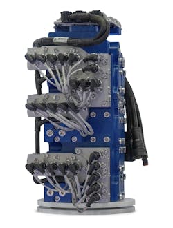 An image of the Husco DBX electrohydraulic valves with independent metering An image of the Husco DBX electrohydraulic valves with independent metering