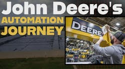 An image showing a John Deere working being used for more delicate tasks as automation is used for many others An image showing a John Deere working being used for more delicate tasks as automation is used for many others