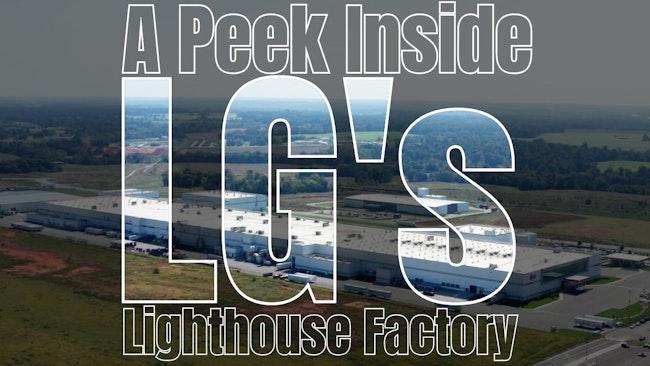 An image of the LG lighthouse factory in Tennessee