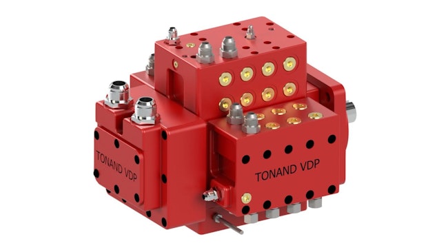 The Tonand variable displacement piston pump uses digital control to enable quiet and efficient operation