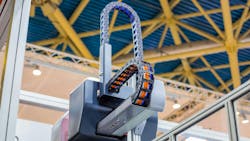 A close up of motion system components on a machine A close up of motion system components on a machine