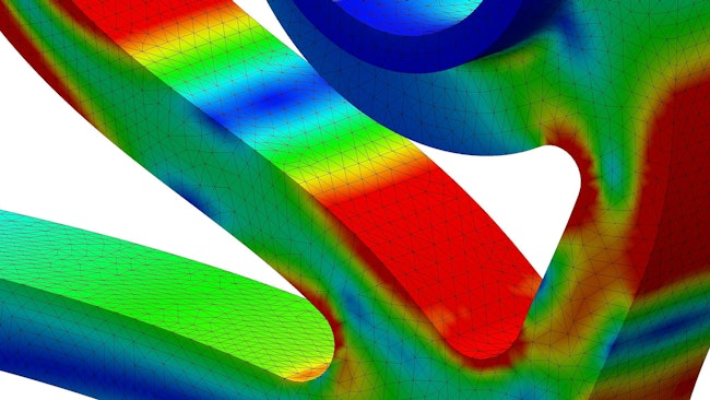 A depiction of finite element analysis