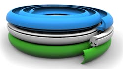 A rendering of CDI Products' Arylast elastomer material which can be used for seals in various systems A rendering of CDI Products' Arylast elastomer material which can be used for seals in various systems