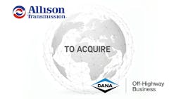 An image with Allison Transmission and Dana Inc.'s logos to demonstrate the acquisition of Dana's off-highway business An image with Allison Transmission and Dana Inc.'s logos to demonstrate the acquisition of Dana's off-highway business