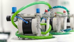 An image of a pneumatic piston unit An image of a pneumatic piston unit