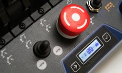 A close up view of a remote control transmitter A close up view of a remote control transmitter