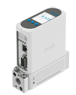 The Festo VEMD Mass Flow Controller provides space savings for gas control in laboratories The Festo VEMD Mass Flow Controller provides space savings for gas control in laboratories