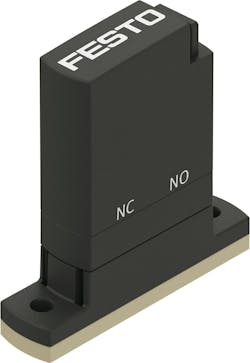 The Festo VYKA valve which is compact in size to easily fit in space-constrained laboratory settings The Festo VYKA valve which is compact in size to easily fit in space-constrained laboratory settings