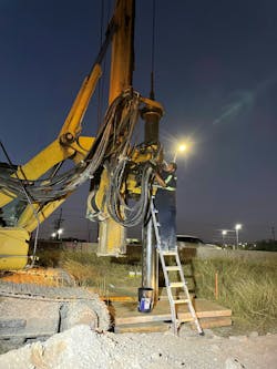 A PIRTEK employee servicing a mining machine A PIRTEK employee servicing a mining machine