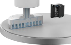 A depiction of how the Festo VTEP proportional valve terminal controlling multiple pressure zones for wafer polishing A depiction of how the Festo VTEP proportional valve terminal controlling multiple pressure zones for wafer polishing