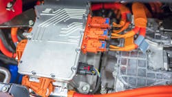Close up view of a Battery System Integrated into an Electric Vehicle Close up view of a Battery System Integrated into an Electric Vehicle