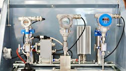 Pressure transmitters and sensors installed on a machine Pressure transmitters and sensors installed on a machine