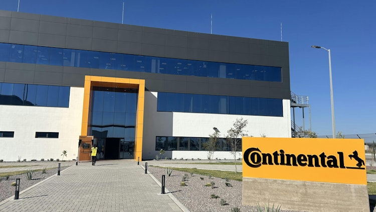 Main entrance to ContiTech manufacturing facility in Aguascalientes, Mexico