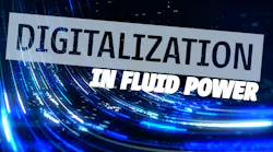 Digitalization in Fluid Power text over data concept imagery Digitalization in Fluid Power text over data concept imagery
