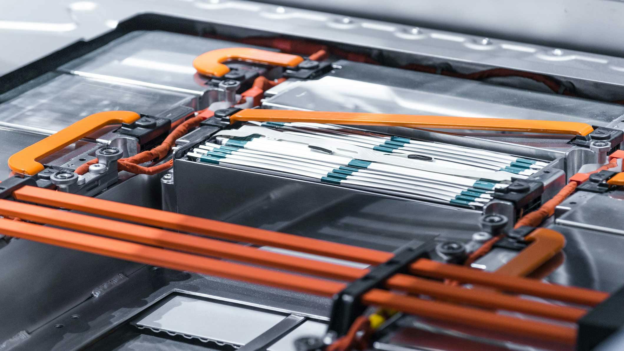 Battery in an electric vehicle chassis