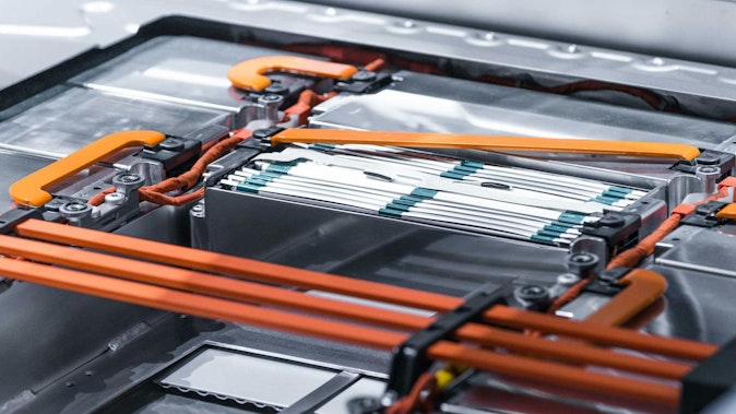 Battery in an electric vehicle chassis