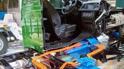 Close up of a Hybrid System on a Truck Close up of a Hybrid System on a Truck