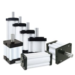 Grouping of several pneumatic rotary actuators Grouping of several pneumatic rotary actuators