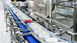 Conveyor System in Food Packaging Facility Conveyor System in Food Packaging Facility